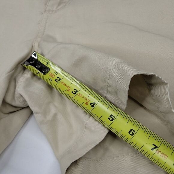 12 GAP Linen Cotton 5" khakis 4 pocket khaki tan neutral SHORTS XL extra large - Picture 7 of 10